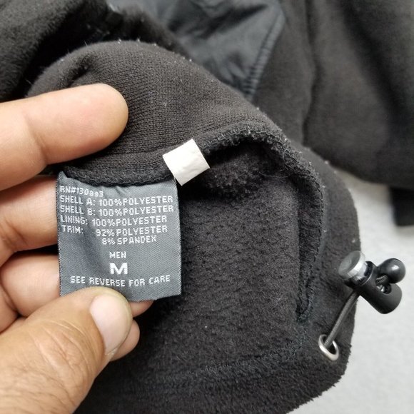 New Balance Jacket Mens Medium Black Zip Fleece Pockets Mock Neck Outdoor - Picture 11 of 11